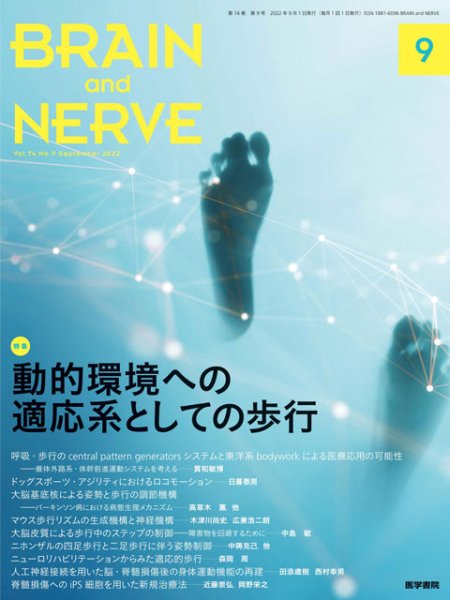 画像1: 【BRAIN and NERVE 2022年09月号】動的環境への適応系としての歩行 (1)