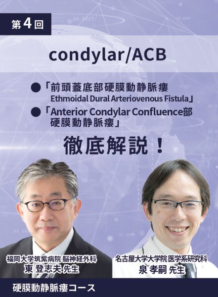 画像1: 動画≫≫≫ GSNET 硬膜動静脈瘻コース4️⃣「condylar/ACB」 (1)